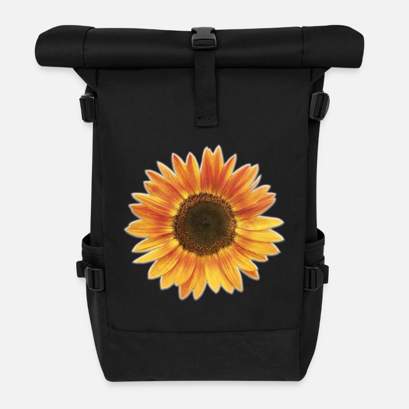 Tournesol - Sac à dos roll top - noir