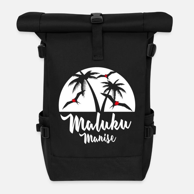 Maluku Manise - Rolltop Rucksack - Schwarz