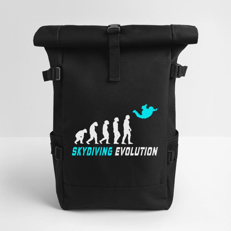 Fallschirm Evolution Design / Geschenkidee Rolltop Rucksack