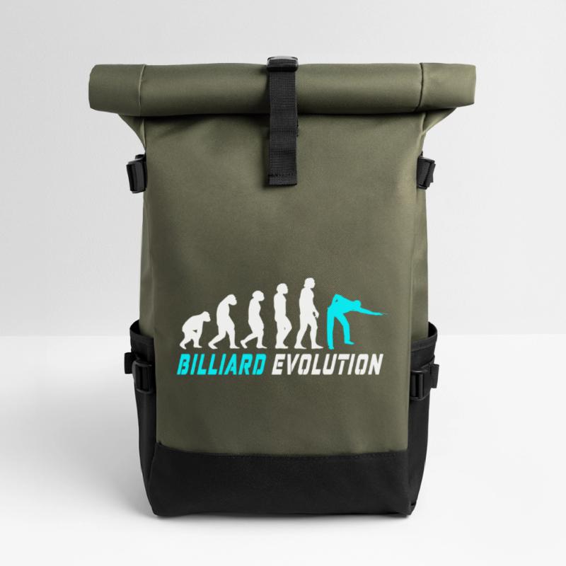 Conception d'évolution de billard / idée cadeau Sac à dos roll top