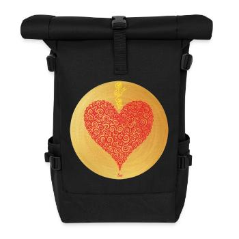 Heart of the Abundance of Souls - Sonja Ariel von Staden - Roll Top Backpack - black - Front