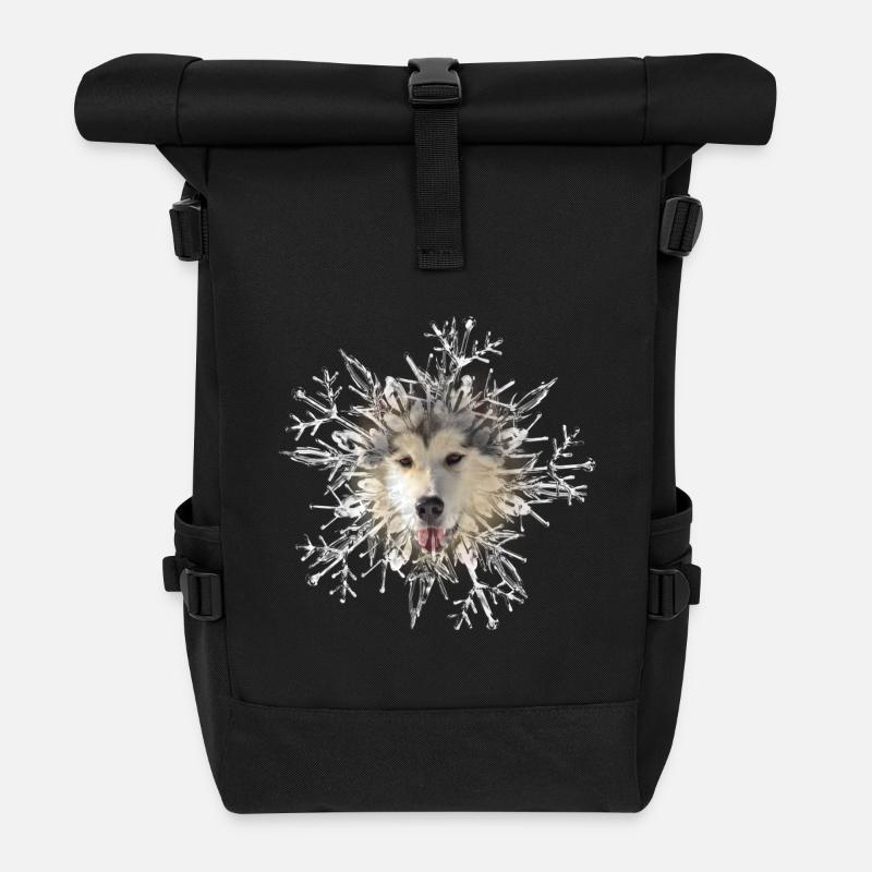 Malamute Cristal - Sac à dos roll top - noir