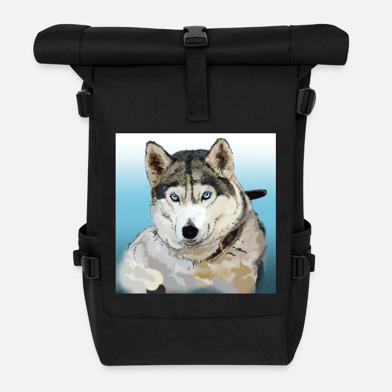 Husky - Rolltop Rucksack - Schwarz