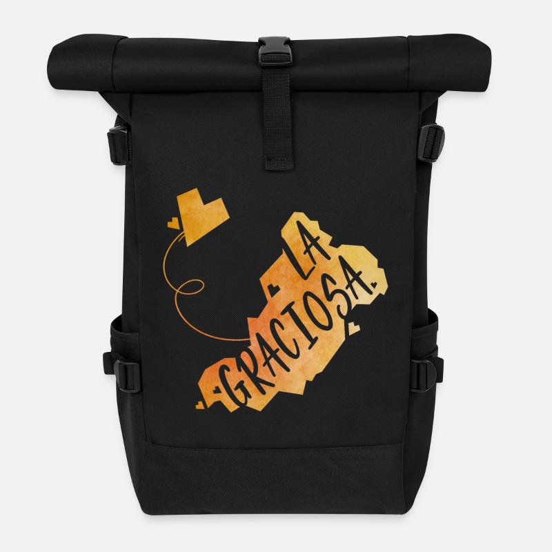 La Graciosa - Rolltop Rucksack - Schwarz