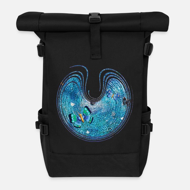 SchmetterlingsGlück - Sonja Ariel von Staden - Rolltop Rucksack - Schwarz