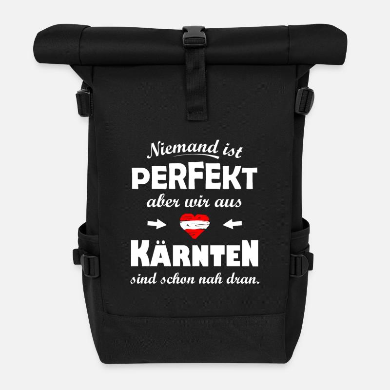 Kärnten Österreich - Rolltop Rucksack - Schwarz