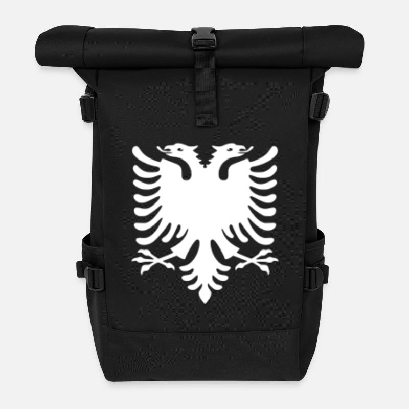 Albania - Rolltop Rucksack - Schwarz