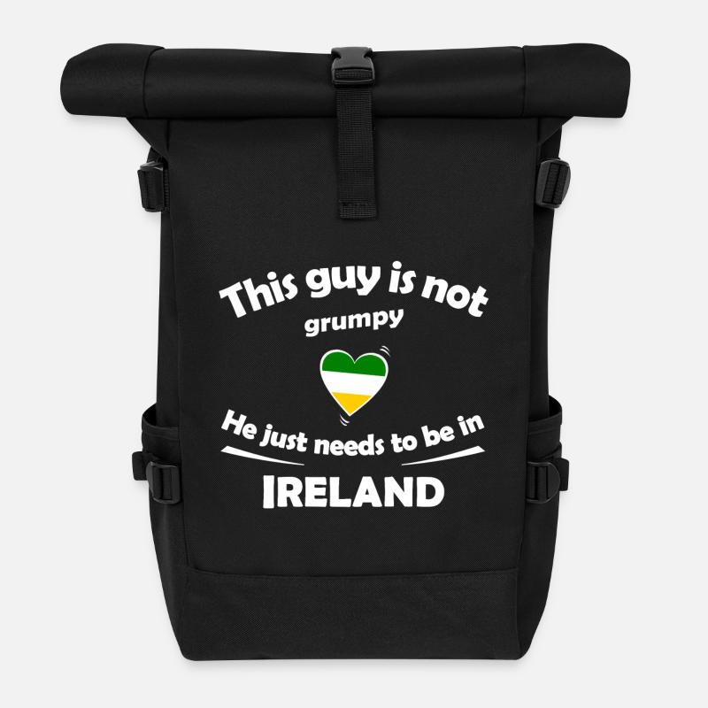 Vacances en Irlande - Sac à dos roll top - noir