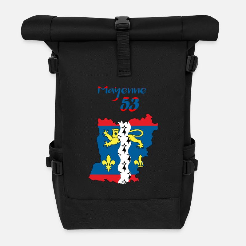 Mayenne - Sac à dos roll top - noir