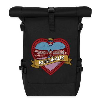 Bordeaux France is my hometown - Roll Top Backpack - black - Front
