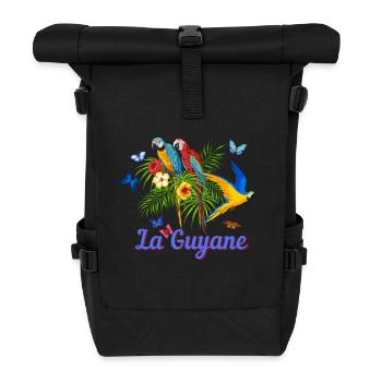 La Guyane - Sac à dos roll top - noir - Devant