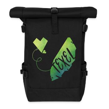 Texel - Rolltop Rucksack - Schwarz - Vorne