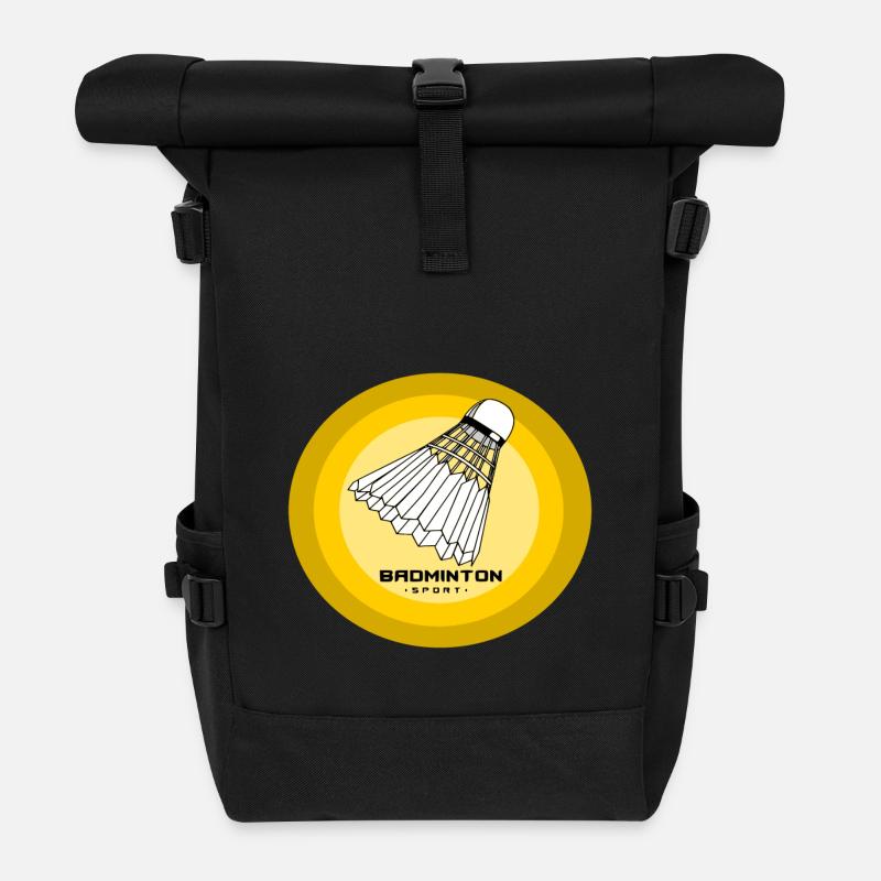 Badminton - Sac à dos roll top - noir