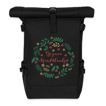 Gezuar Krishtlindjet Merry Christmas Merry Christmas - Roll Top Backpack - black - Front