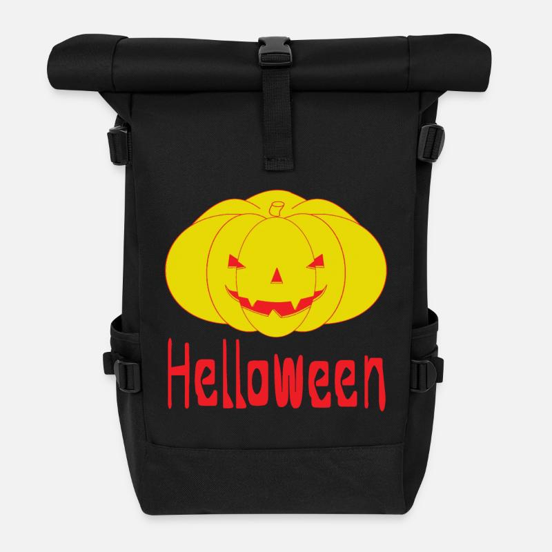 Das Helloween - Rolltop Rucksack - Schwarz