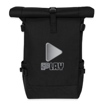 Spielen - Rolltop Rucksack - Schwarz - Vorne