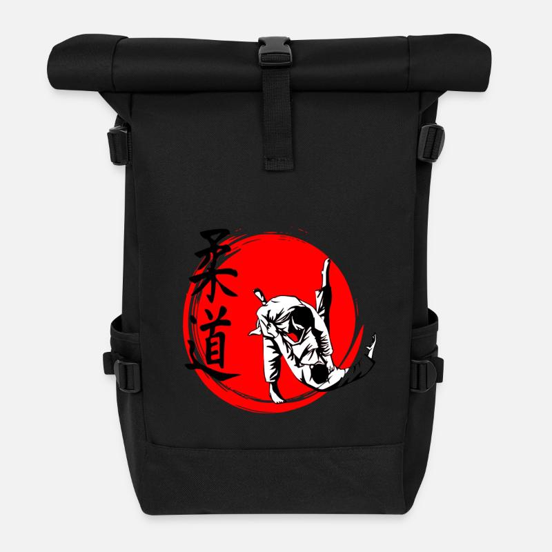 Judo - Rolltop Rucksack - Schwarz