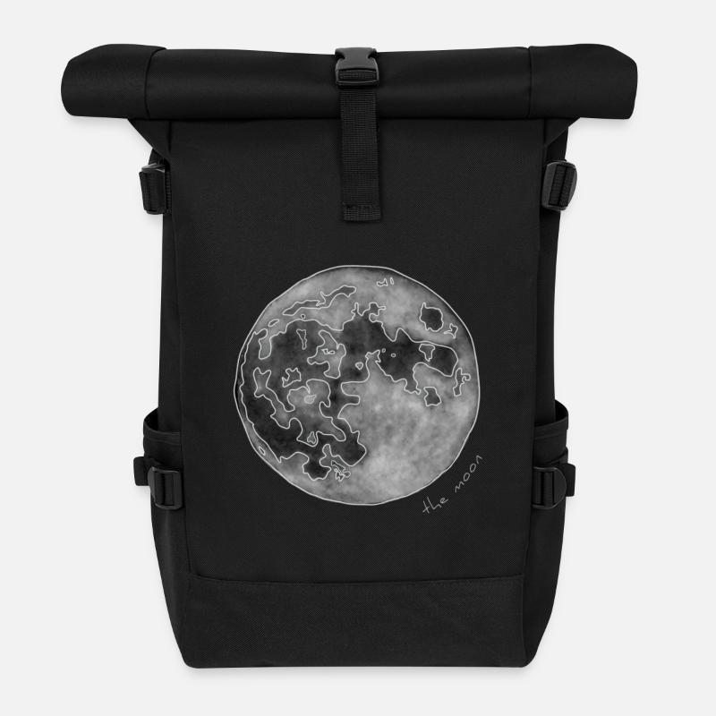 LUNE - Sac à dos roll top - noir
