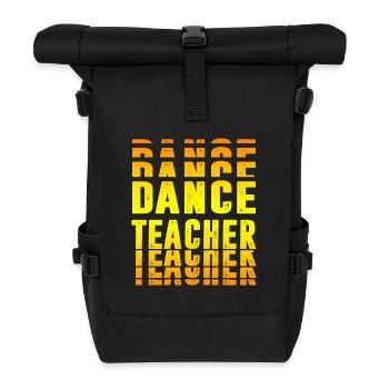 Tanzlehrer Design - Rolltop Rucksack - Schwarz - Vorne