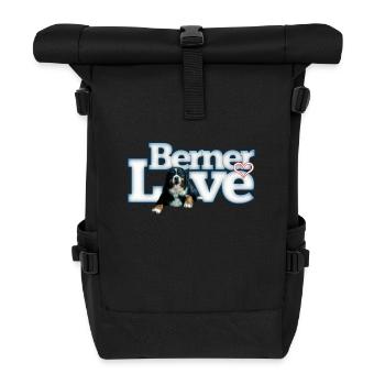 Berner Sennenhund - Rolltop Rucksack - Schwarz - Vorne