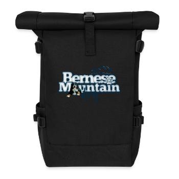 Berner Sennenhund - Rolltop Rucksack - Schwarz - Vorne