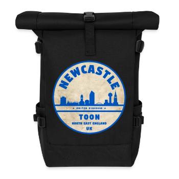 Newcastle Toon Skyline Badge - Roll Top Backpack - black - Front