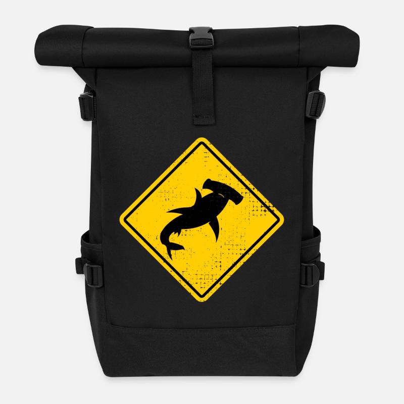 Hammerhead Sign - Rolltop Rucksack - Schwarz