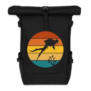 Scuba diving, diving - Roll Top Backpack - black - Front