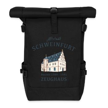 Schweinfurt, monument emblématique Zeughaus, Bavière - Sac à dos roll top - noir - Devant