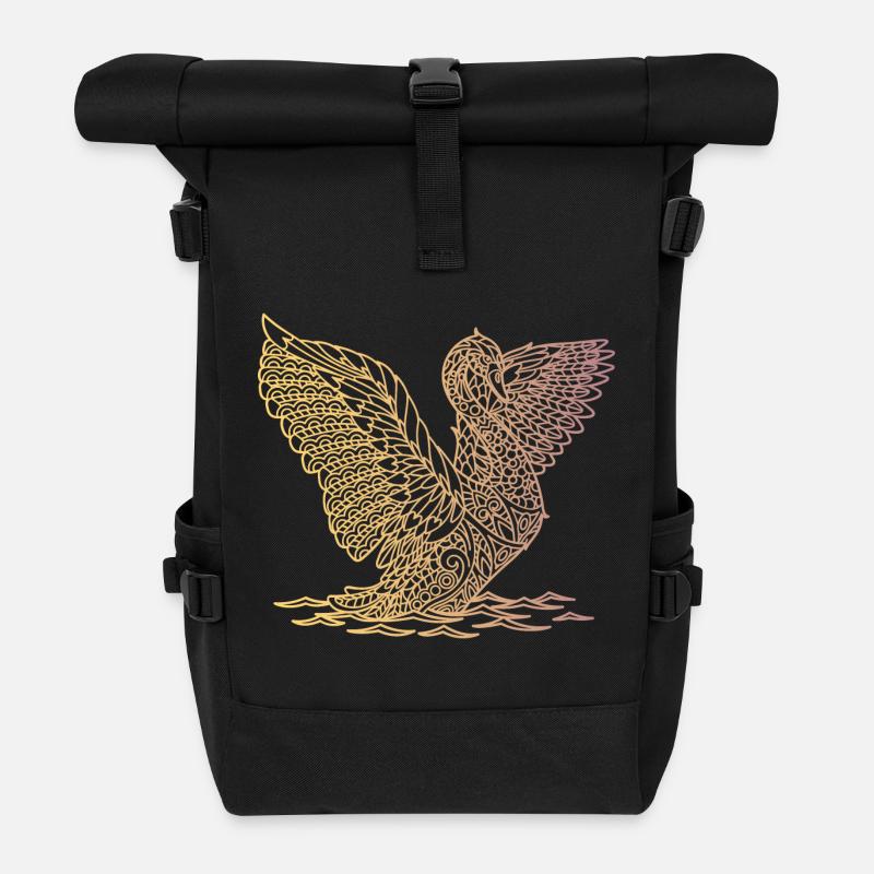 Cygne de débarquement - Sac à dos roll top - noir
