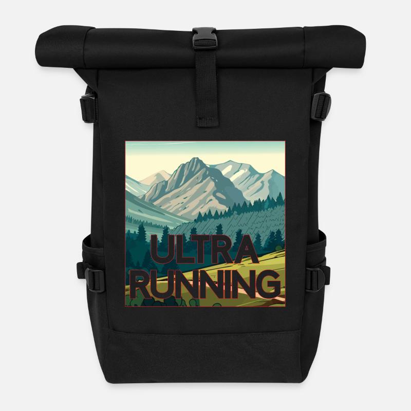 Ultra Laufen - Rolltop Rucksack - Schwarz