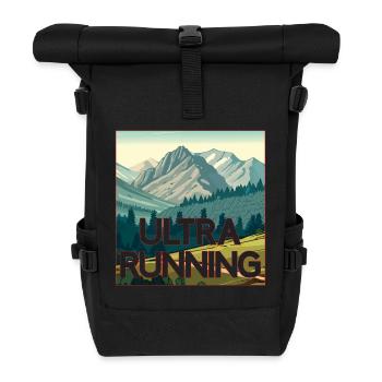 Ultra-Laufen - Rolltop Rucksack - Schwarz - Vorne