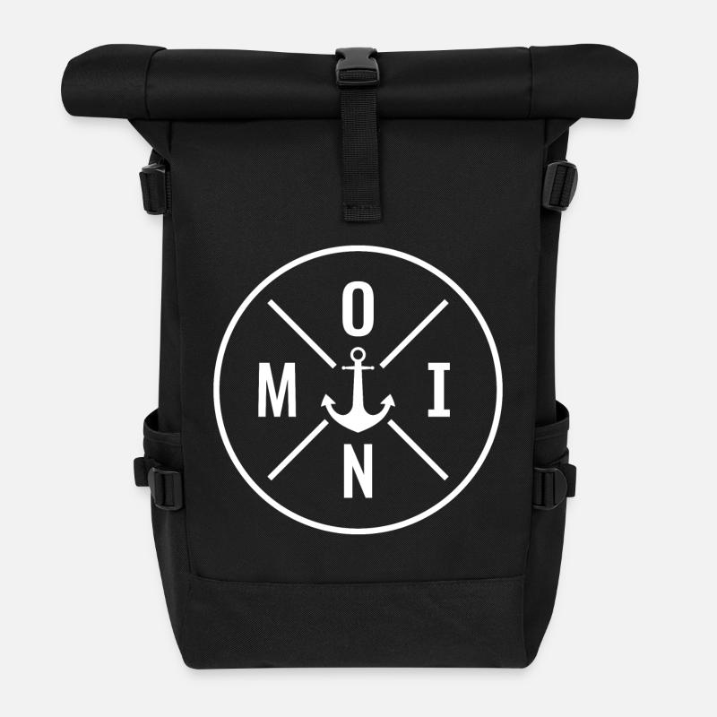 Moin  - Rolltop Rucksack - Schwarz