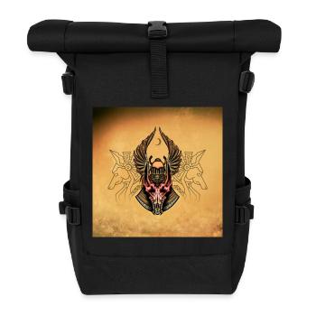 Coléoptère égyptien antique - Sac à dos roll top - noir - Devant