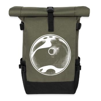 Boule de bowling - Sac à dos roll top - olive/noir - Devant