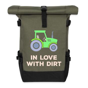 Bauer Tractor Agricultural Machinery Statement Vehicle - Roll Top Backpack - olive/black - Front