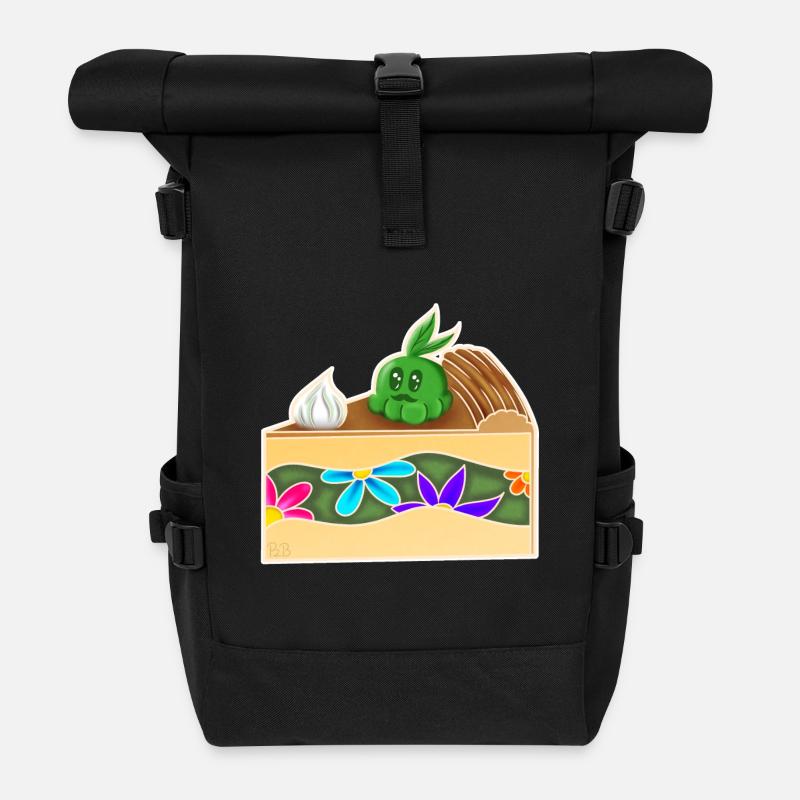 PieceOfCakeGrows! - Rolltop Rucksack - Schwarz