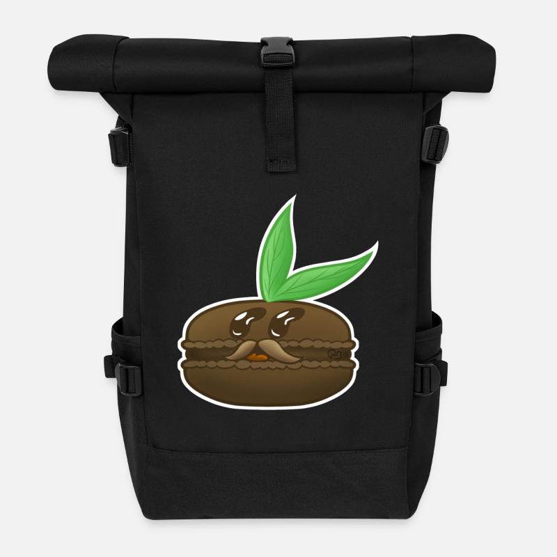 MacaronPousse! - Rolltop Rucksack - Schwarz