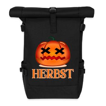 HERBST HALLOWEEN KOSTÜM - Rolltop Rucksack - Schwarz - Vorne