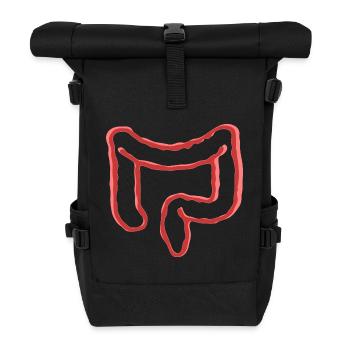 INTESTINAL ORGAN - Roll Top Backpack - black - Front