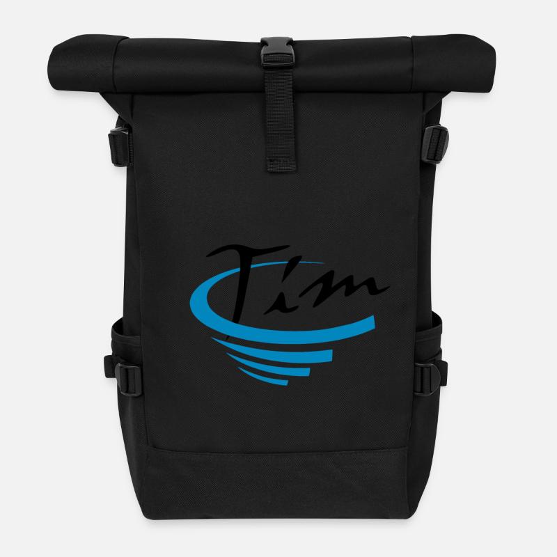 Tim - Rolltop Rucksack - Schwarz