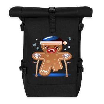 WEIHNACHTEN GUTE BESSERUNG - GEHHILFE GEHSTÜTZE - Rolltop Rucksack - Schwarz - Vorne