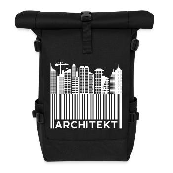 Architekt Spruch Job Vorgesetzter Beruf Karriere - Rolltop Rucksack - Schwarz - Vorne