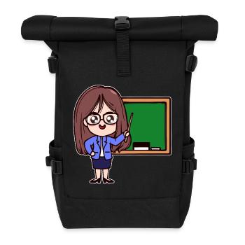 Lehrer Karriere Erfolg Beruf Job Vorgesetzter - Rolltop Rucksack - Schwarz - Vorne