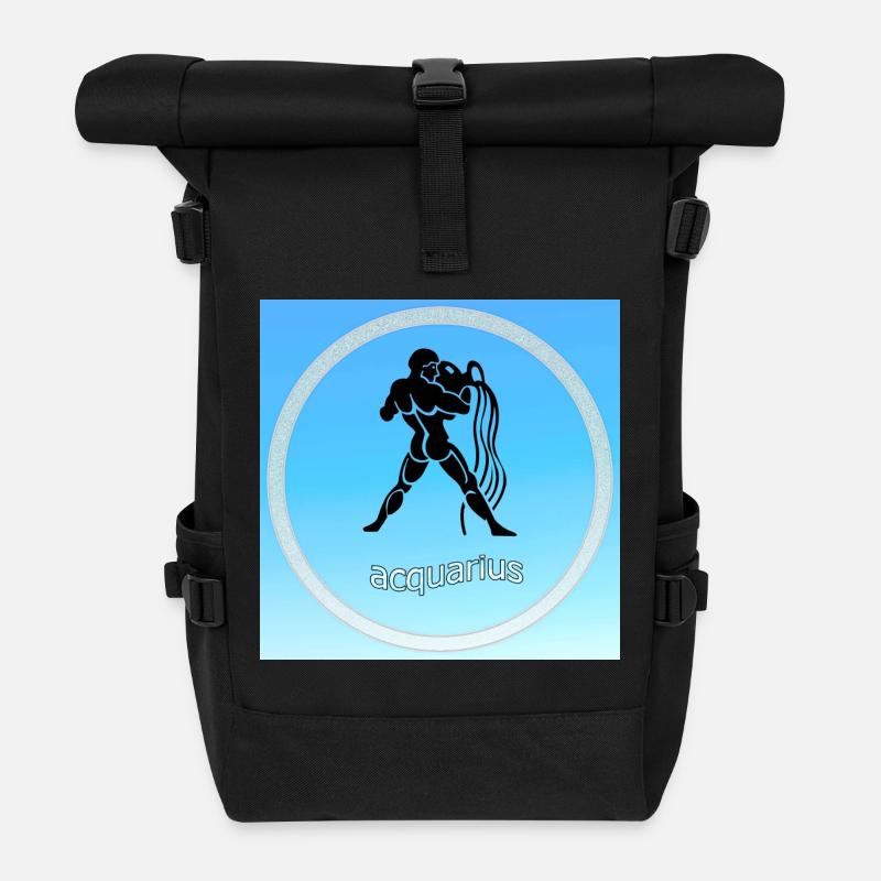 Wassermann - Rolltop Rucksack - Schwarz