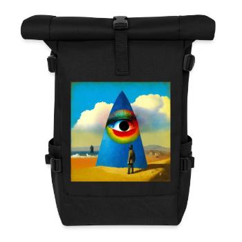 Surreal 04 - Roll Top Backpack - black - Front
