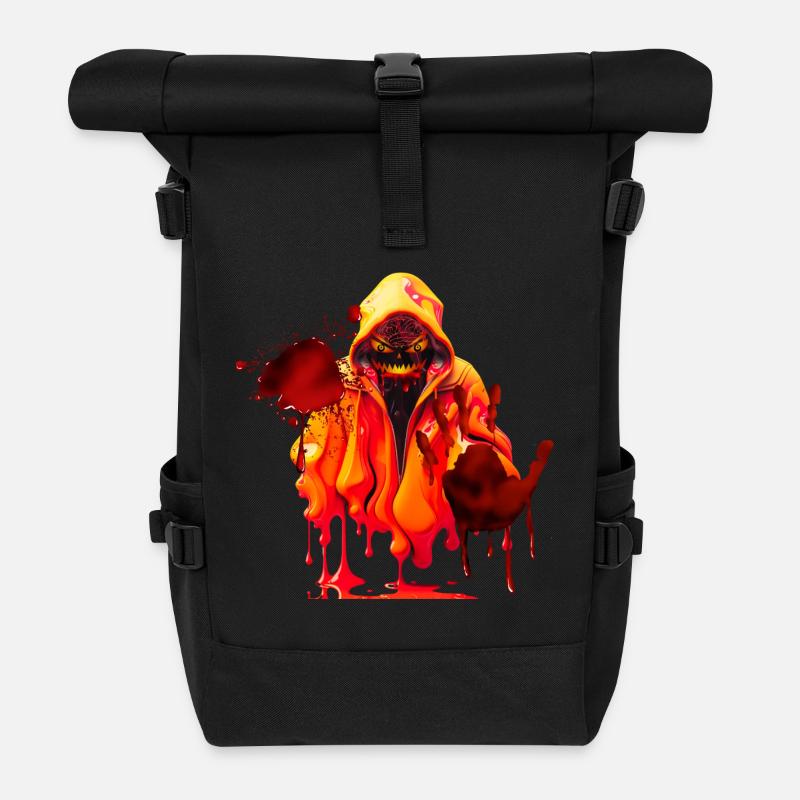 Horror Blutiges Gespenst - Rolltop Rucksack - Schwarz
