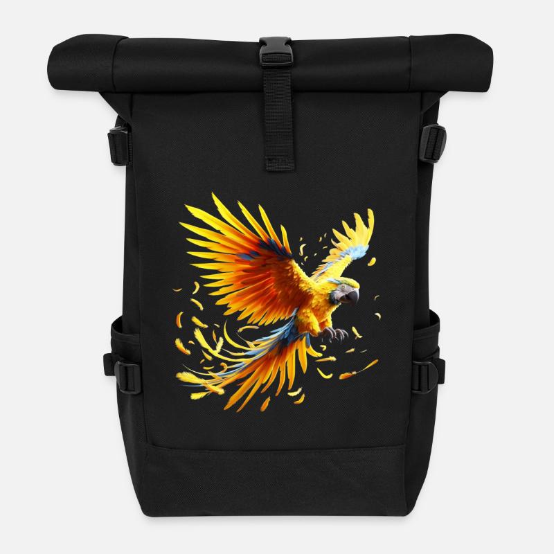 Ara (01) - Rolltop Rucksack - Schwarz