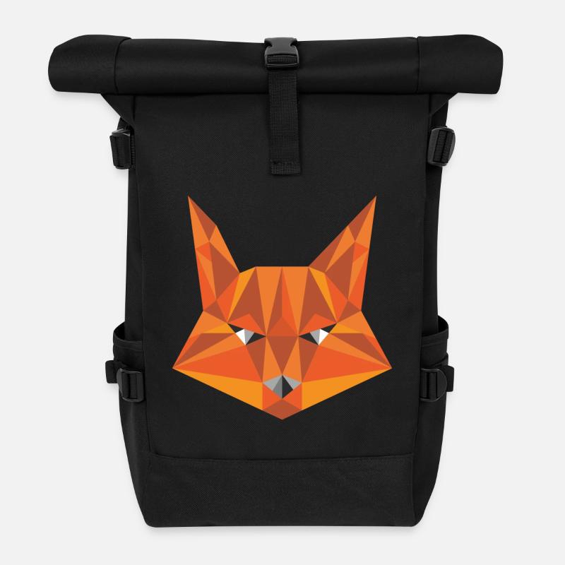 Fuchs - Rolltop Rucksack - Schwarz