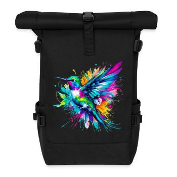 Kolibri - Rolltop Rucksack - Schwarz - Vorne